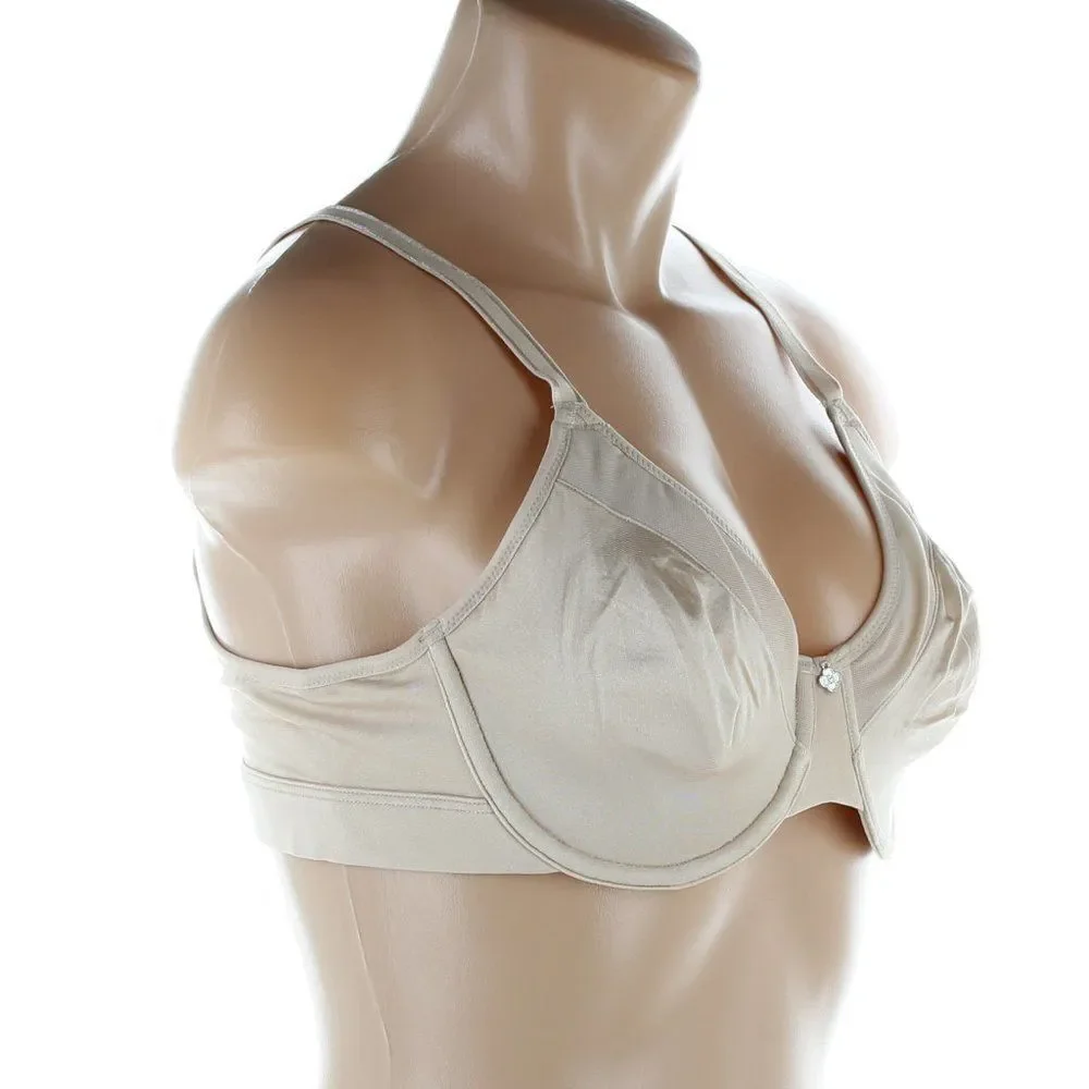 Breezies Classic Beige Underwire Full Coverage Unlined Bra - 38 B - Picture 9 of 10